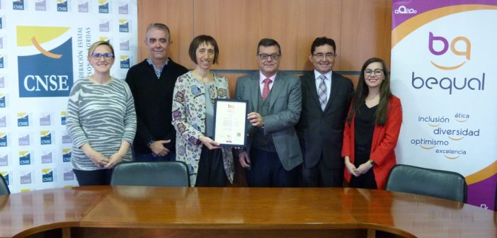 CNSE, Sello Bequal Plus de inclusión de la discapacidad