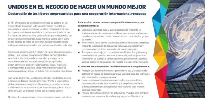 Los ejecutivos españoles españoles apoyan con entusiasmo una cooperación mundial renovada