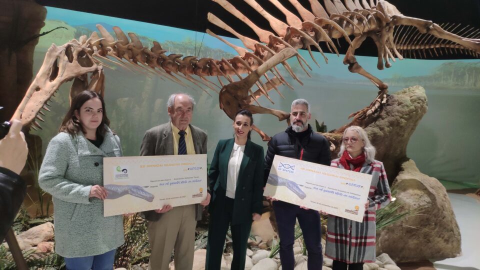 Asociación Española de GRINPATÍAS y Asociación Alzheimer Teruel reciben los 23 140 euros de las XIII Jornadas Solidarias Dinópolis